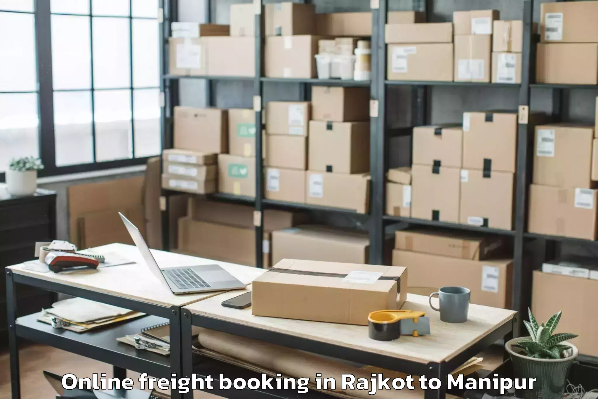 Efficient Rajkot to Tipaimukh Online Freight Booking